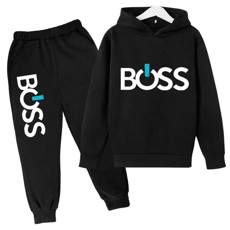Spring Autumn Boys Girls Casual Fashion Print Pullover