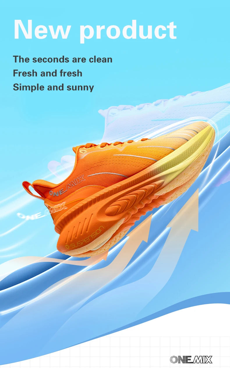 ONEMIX New Cushioning Running Shoes Men Suitable Heavy