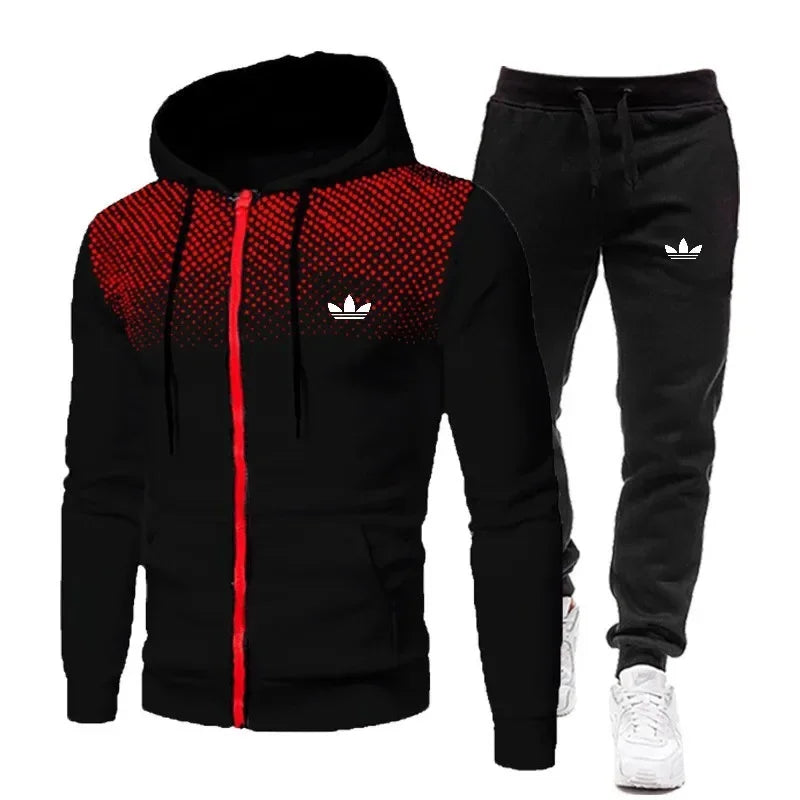 Korea Men Jacket Tracksuit Casual Sports Suit Men's