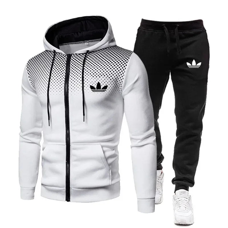 Korea Men Jacket Tracksuit Casual Sports Suit Men's