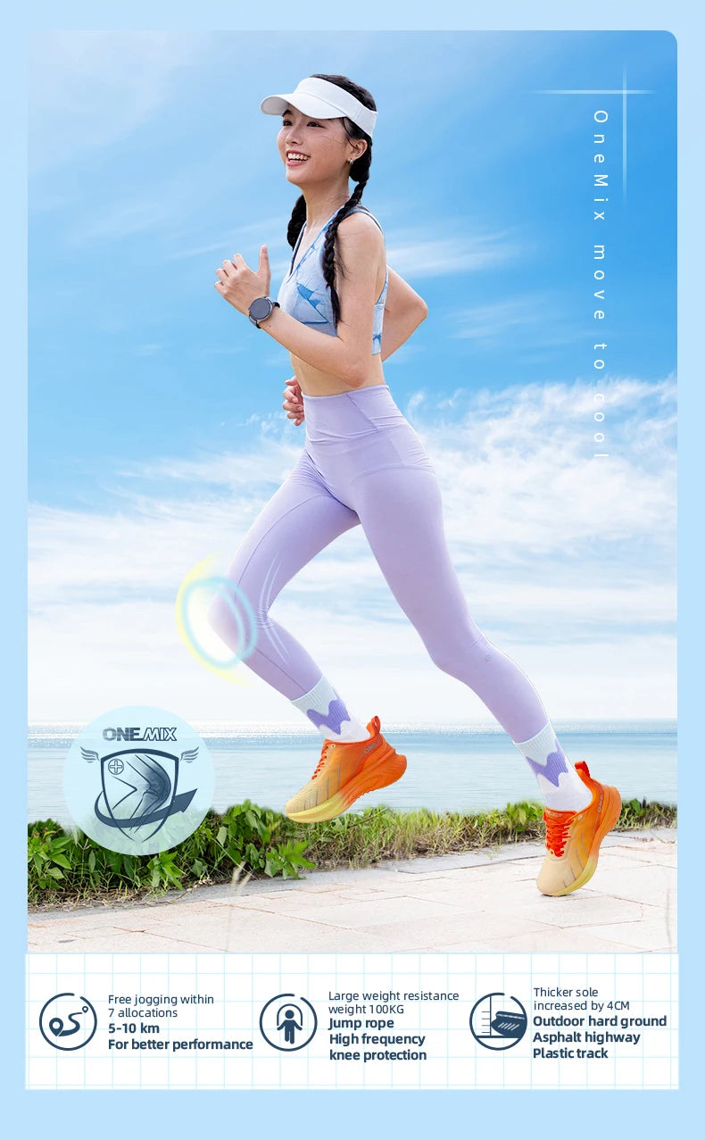 ONEMIX New Cushioning Running Shoes Men Suitable Heavy
