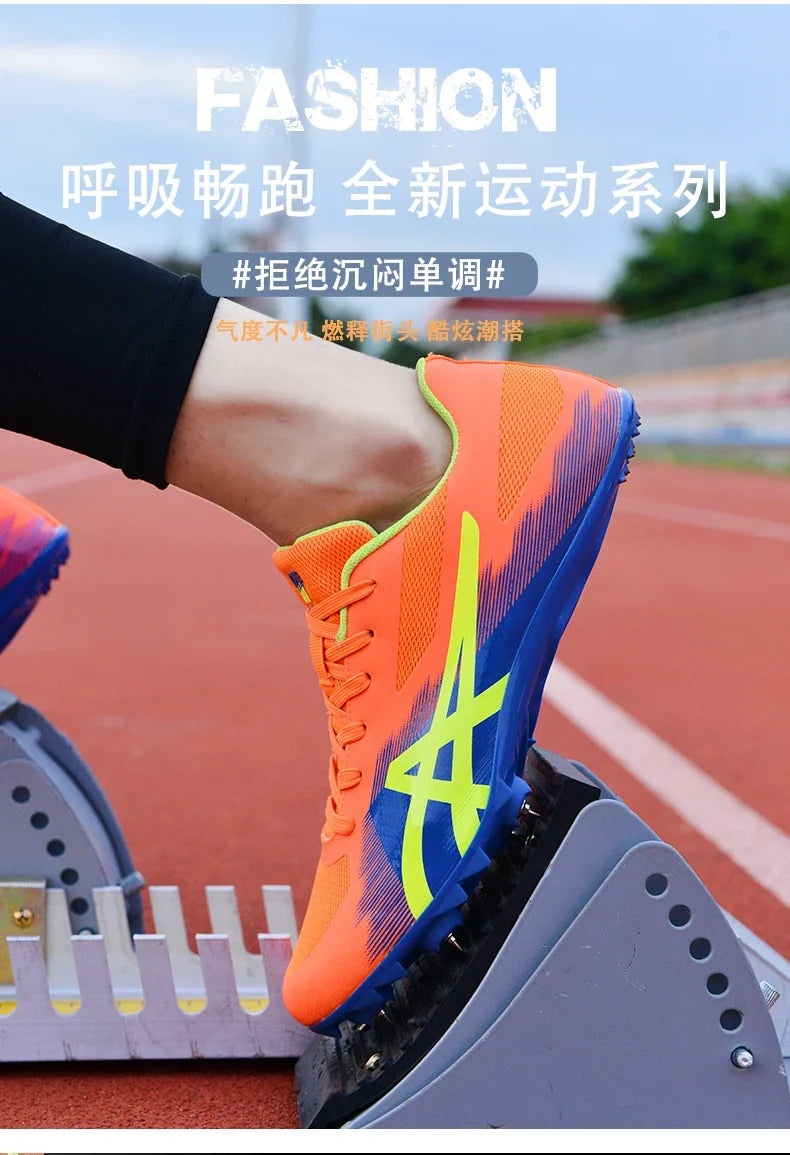 Man Professional Track Spike Shoes Track Field Sport