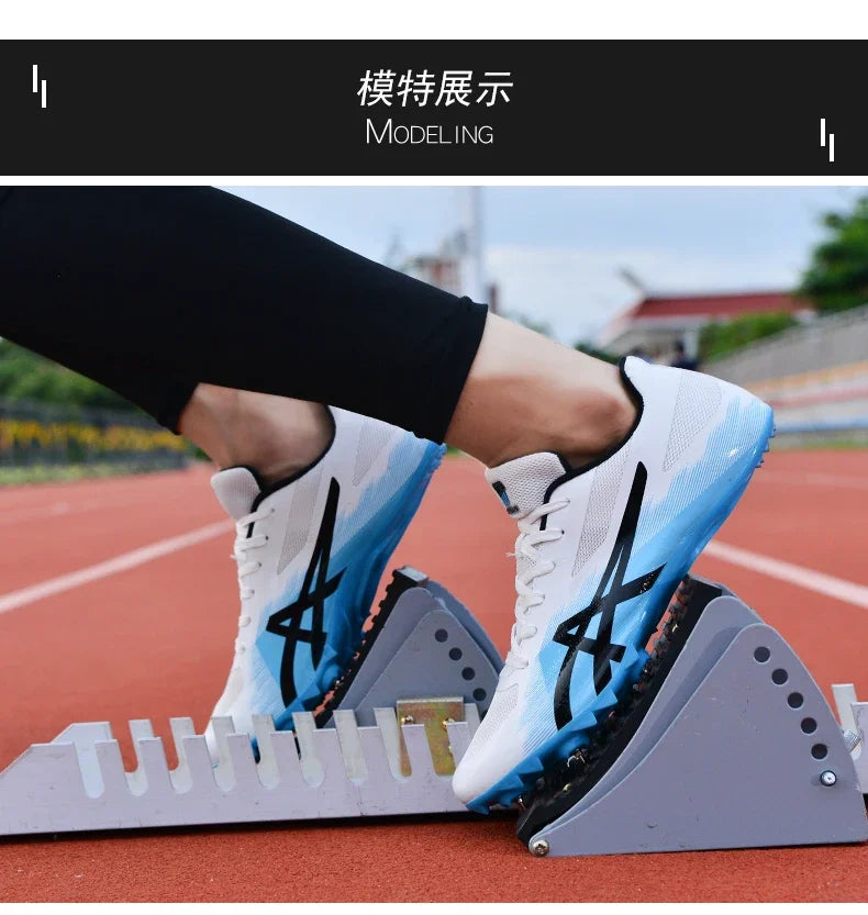 Man Professional Track Spike Shoes Track Field Sport