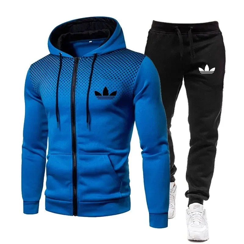 Korea Men Jacket Tracksuit Casual Sports Suit Men's