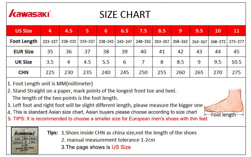 Kawasaki Professional Badminton Shoes Breathable Anti-Slippery Sport Shoes