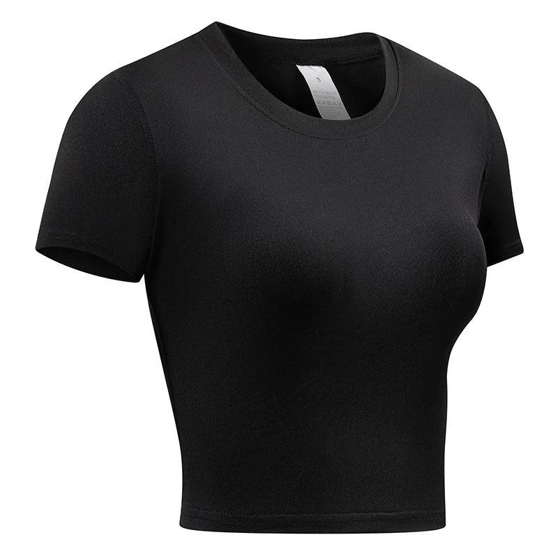 Women's Compression Shirt Short Sleeve Athletic Yoga Running
