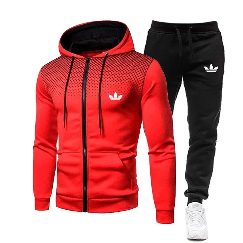 Korea Men Jacket Tracksuit Casual Sports Suit Men's