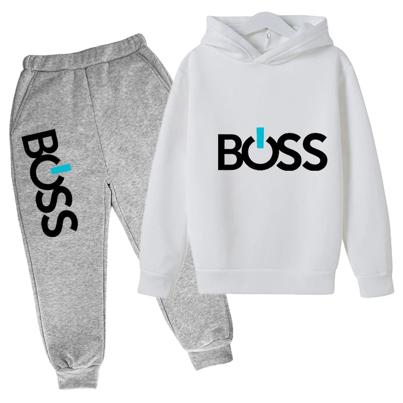 Spring Autumn Boys Girls Casual Fashion Print Pullover