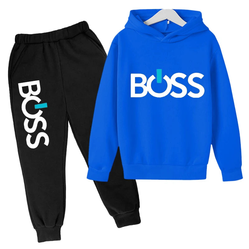 Spring Autumn Boys Girls Casual Fashion Print Pullover