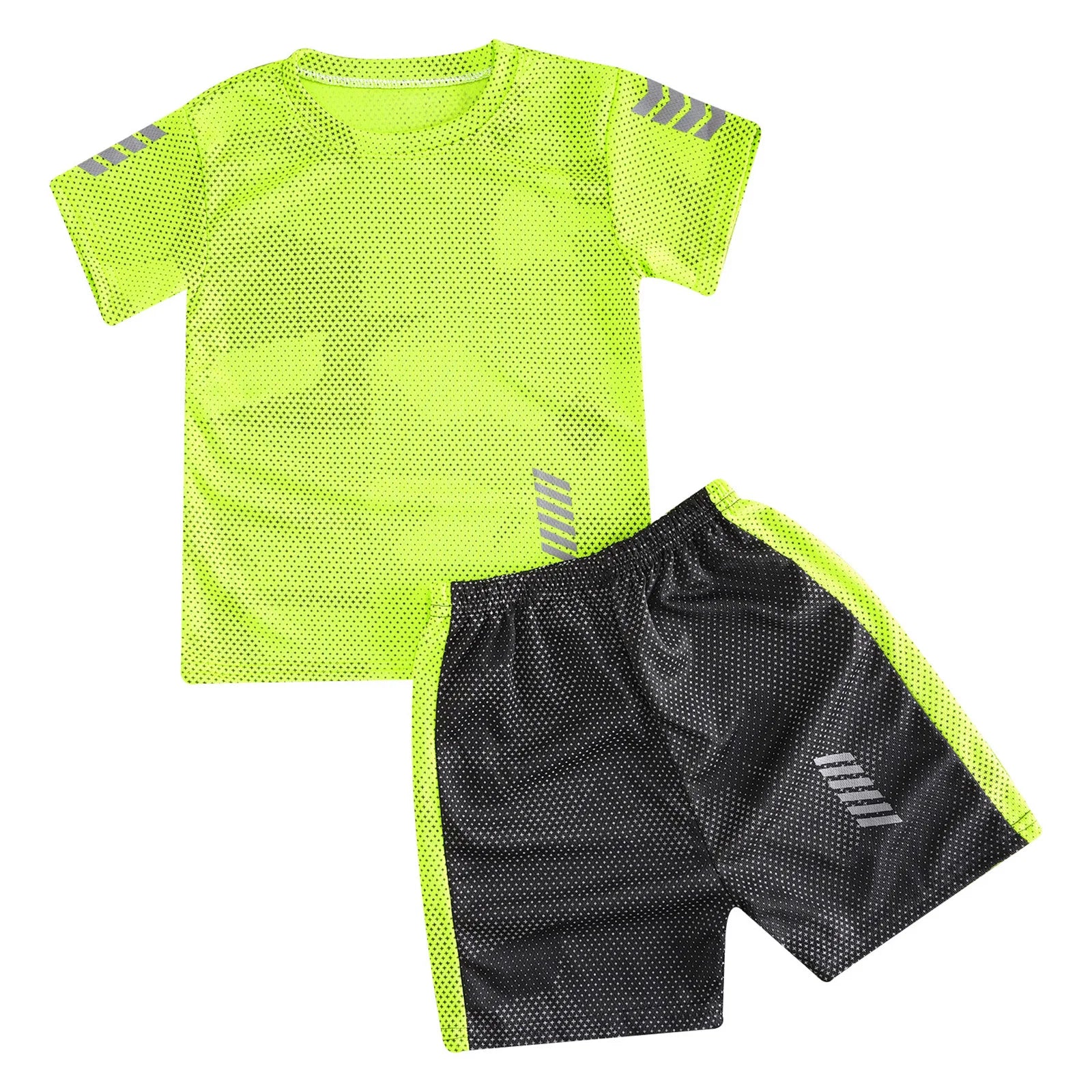 Kids Boys Quickly Dry Breathable Sports Sets Short
