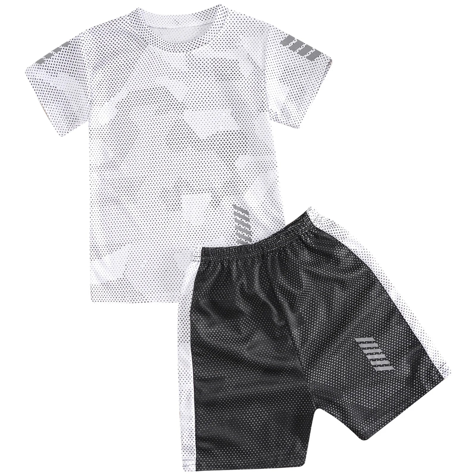 Kids Boys Quickly Dry Breathable Sports Sets Short