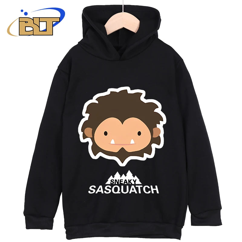 Sneaky Sasquatch Head print children's clothing classic sportswear