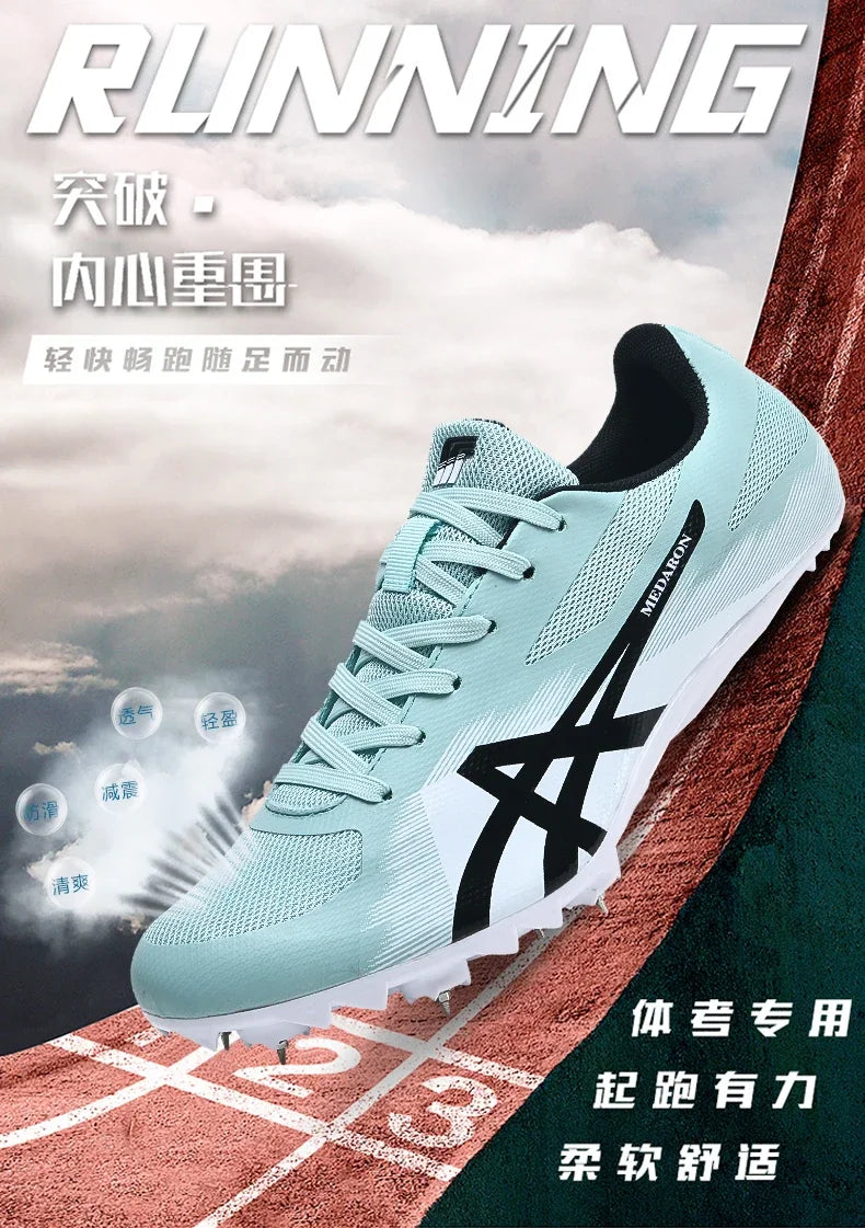 Man Professional Track Spike Shoes Track Field Sport