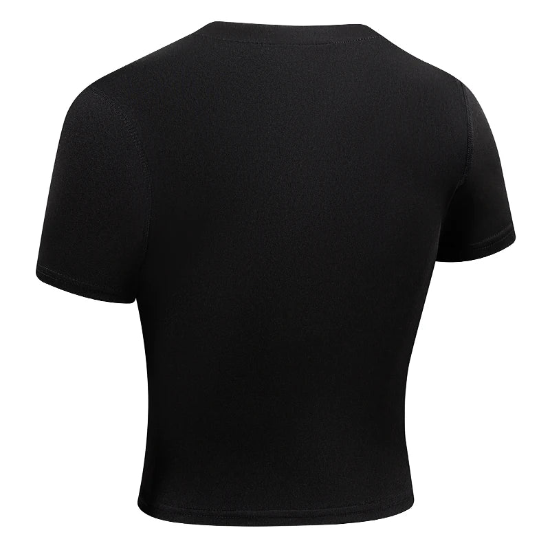Women's Compression Shirt Short Sleeve Athletic Yoga Running