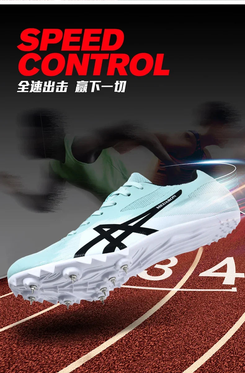 Man Professional Track Spike Shoes Track Field Sport