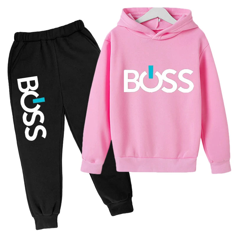 Spring Autumn Boys Girls Casual Fashion Print Pullover