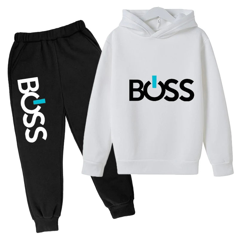 Spring Autumn Boys Girls Casual Fashion Print Pullover