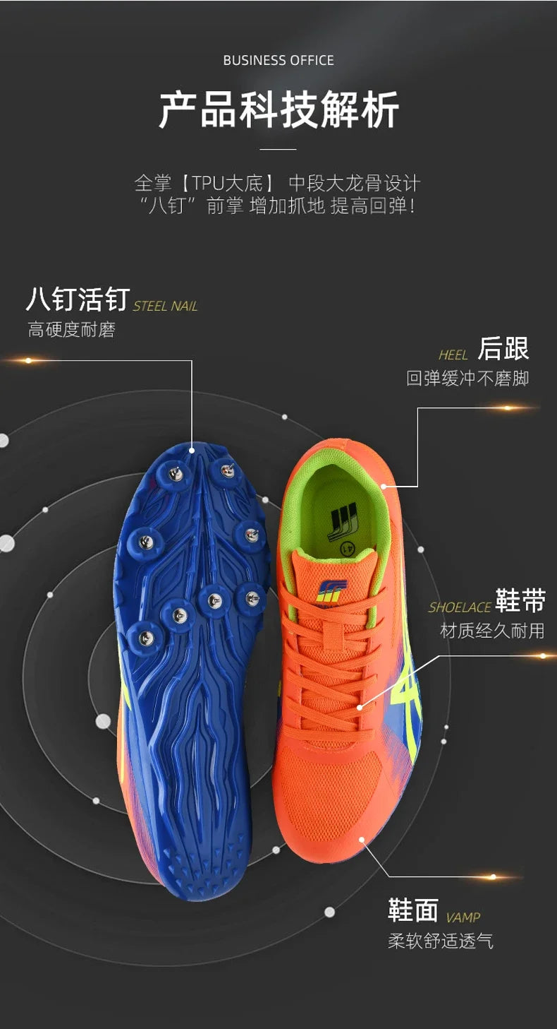 Man Professional Track Spike Shoes Track Field Sport
