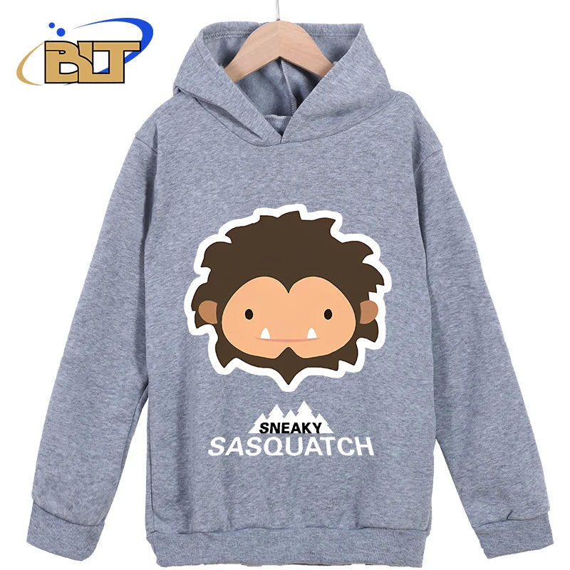 Sneaky Sasquatch Head print children's clothing classic sportswear