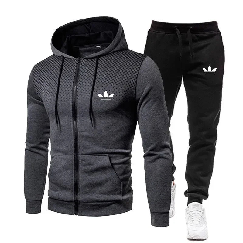 Korea Men Jacket Tracksuit Casual Sports Suit Men's