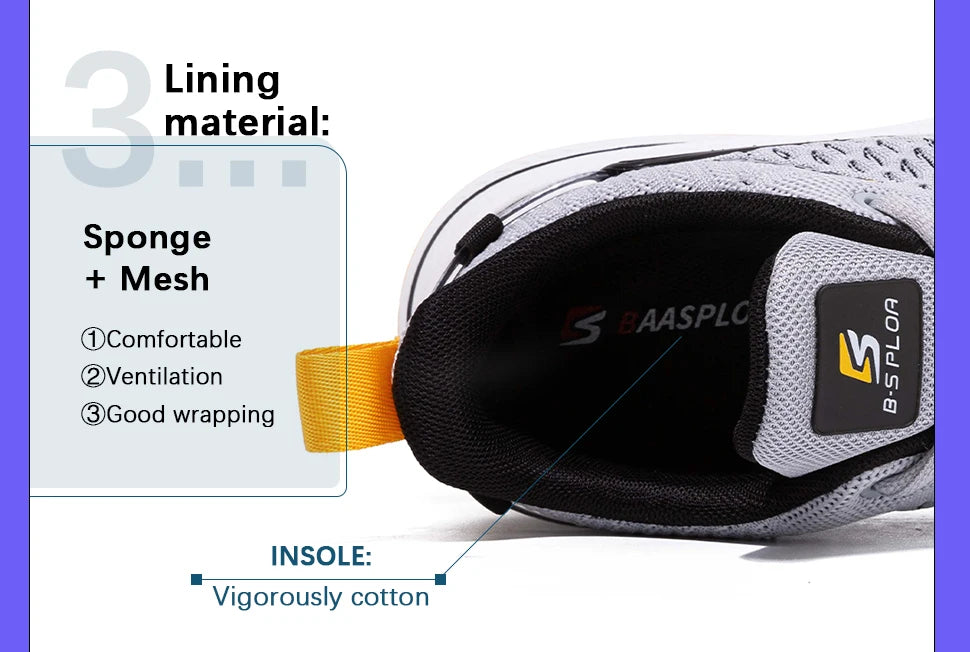 Baasploa Lightweight Running Shoes Men 2022 Men's Designer