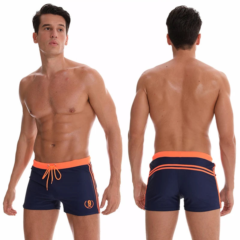 Men's Adjustable-Waist Swim Trunks, M-2XL