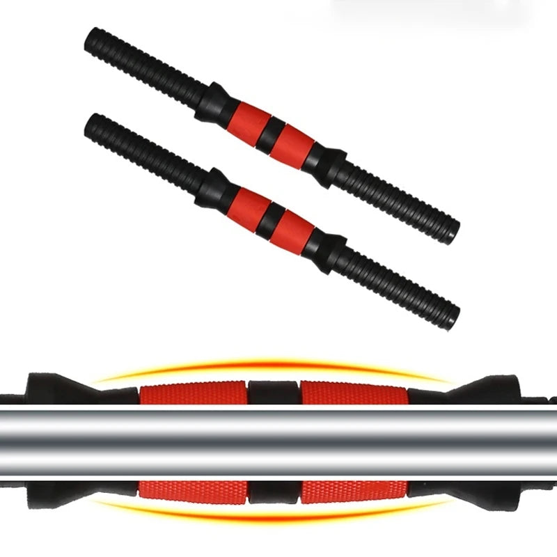 40/50cm Dumbbell Rod Solid Steel Weight Lifting Spinlock