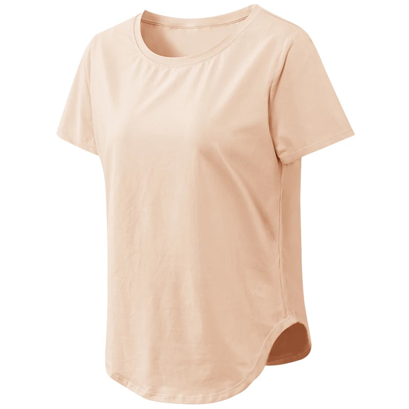 Women's Short-Sleeve Quick-Dry Yoga T-Shirt, image 27 of 28