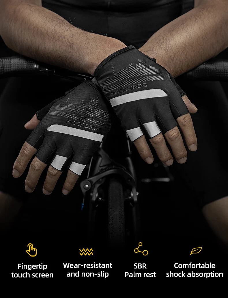 ROCKBROS Half-Finger Padded Cycling Gloves