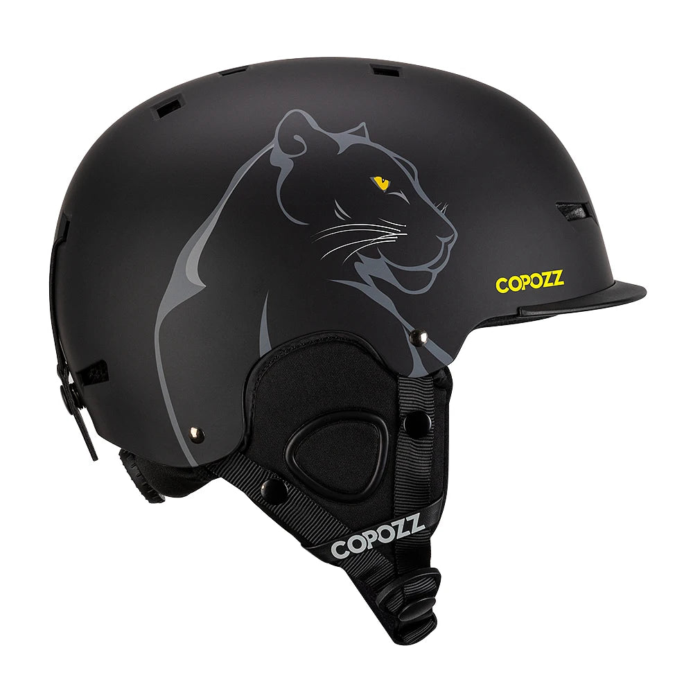 COPOZZ New Ski helmet Cartoons Half-covered Anti-impact Safety
