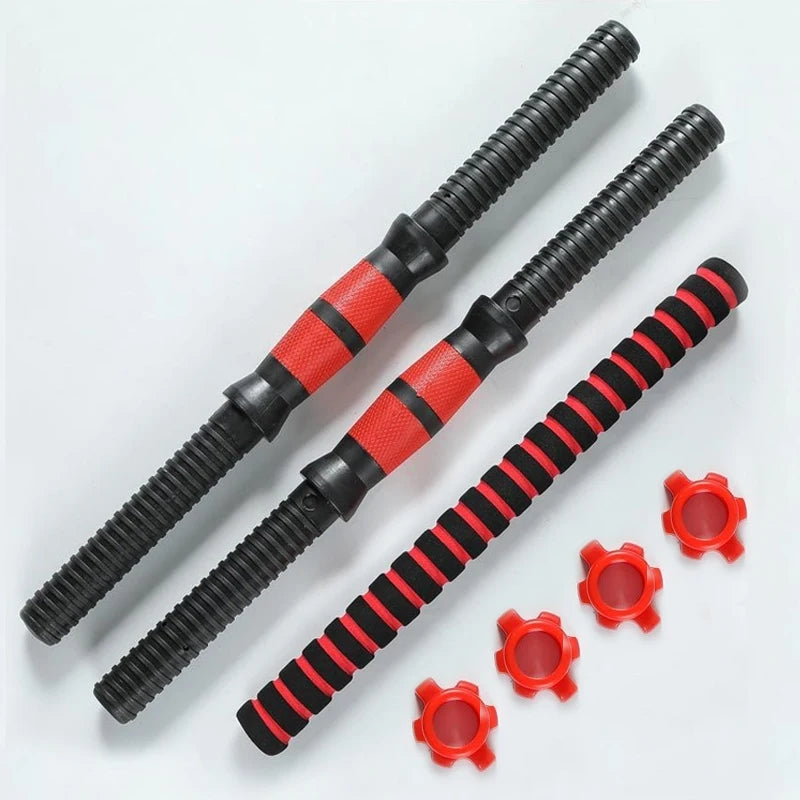40/50cm Dumbbell Rod Solid Steel Weight Lifting Spinlock