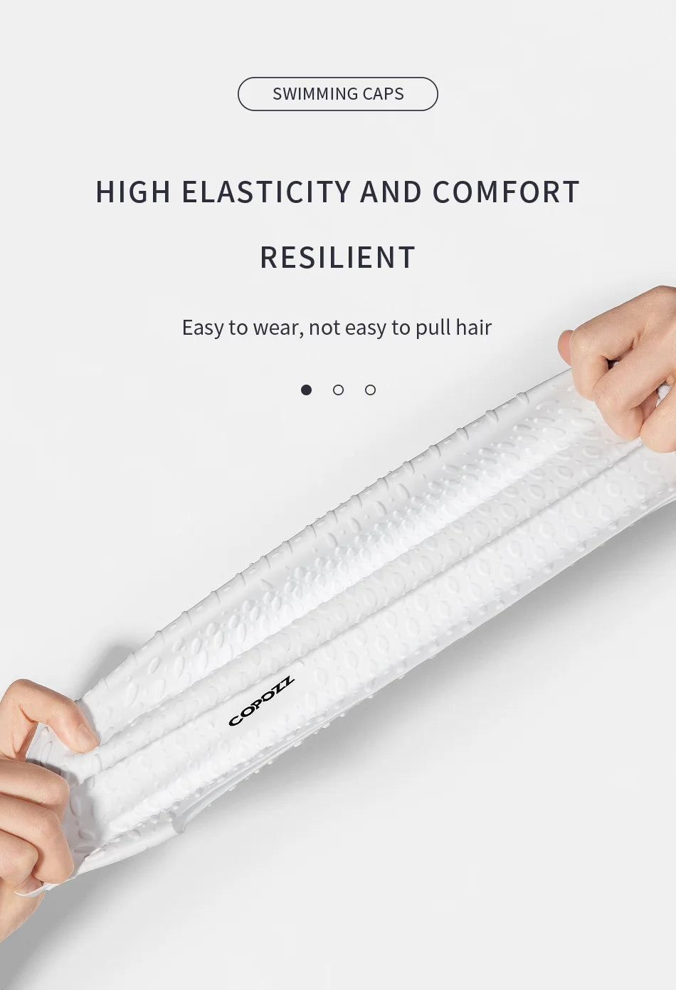 COPOZZ Water Sports Big Men Swimming Cap Pool