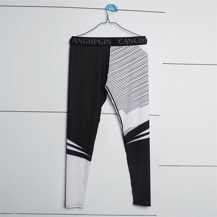 2021 Quick Dry Compression Running Tights Men Joggings