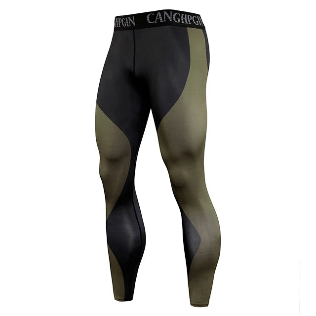 2021 Quick Dry Compression Running Tights Men Joggings
