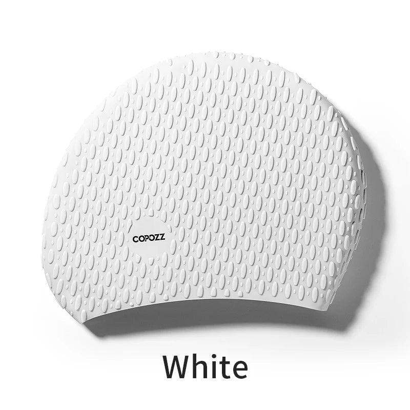 COPOZZ Men's Large Silicone Swimming Cap, image 1 of 24