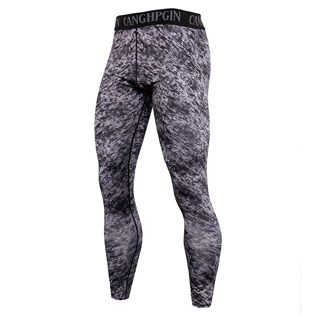 Men's Quick-Dry Compression Running Tights, image 35 of 35