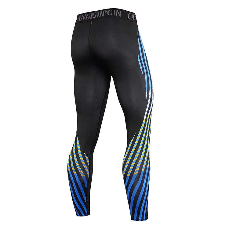 Men's Quick-Dry Compression Running Tights