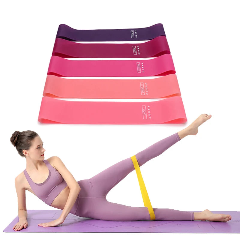 Portable Fitness Workout Equipment Rubber Resistance Bands Yoga
