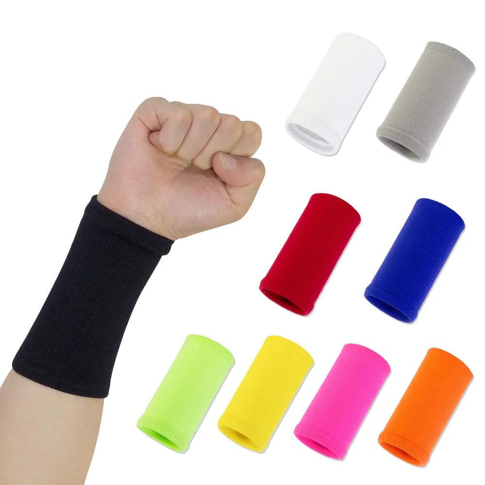 Unisex Elastic Wrist Sweatband, 9 Colours