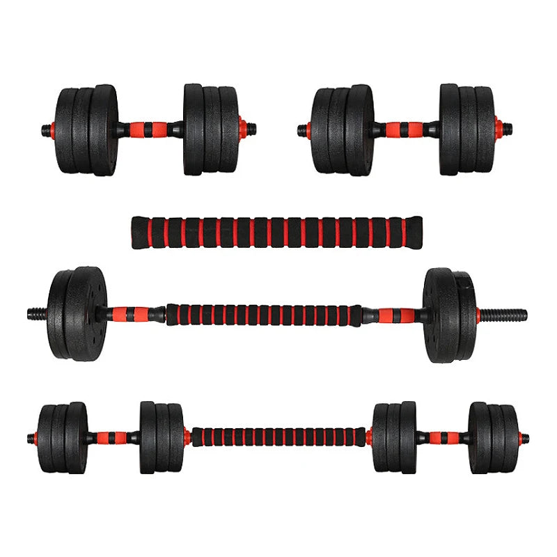 40/50cm Dumbbell Rod Solid Steel Weight Lifting Spinlock