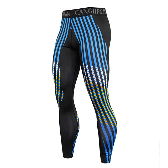 Men's Quick-Dry Compression Running Tights, image 33 of 35