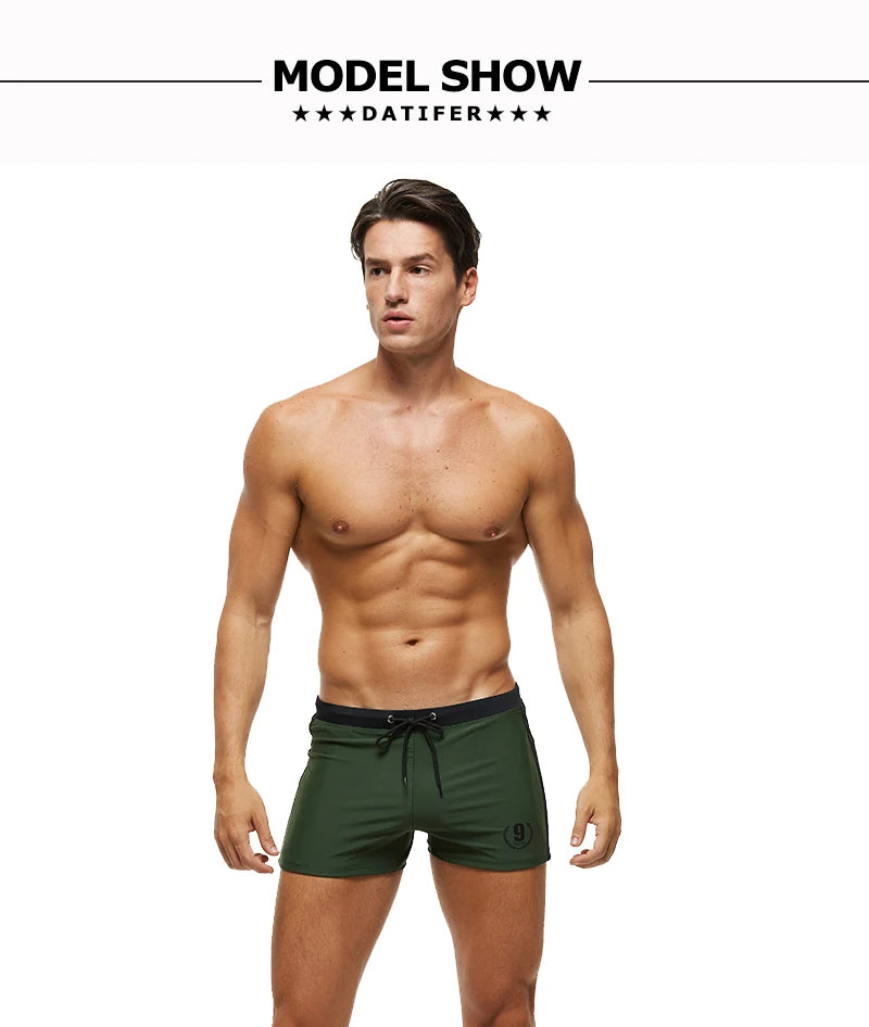 Men's Adjustable-Waist Swim Trunks, M-2XL