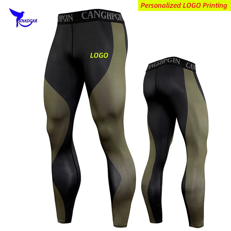 2021 Quick Dry Compression Running Tights Men Joggings