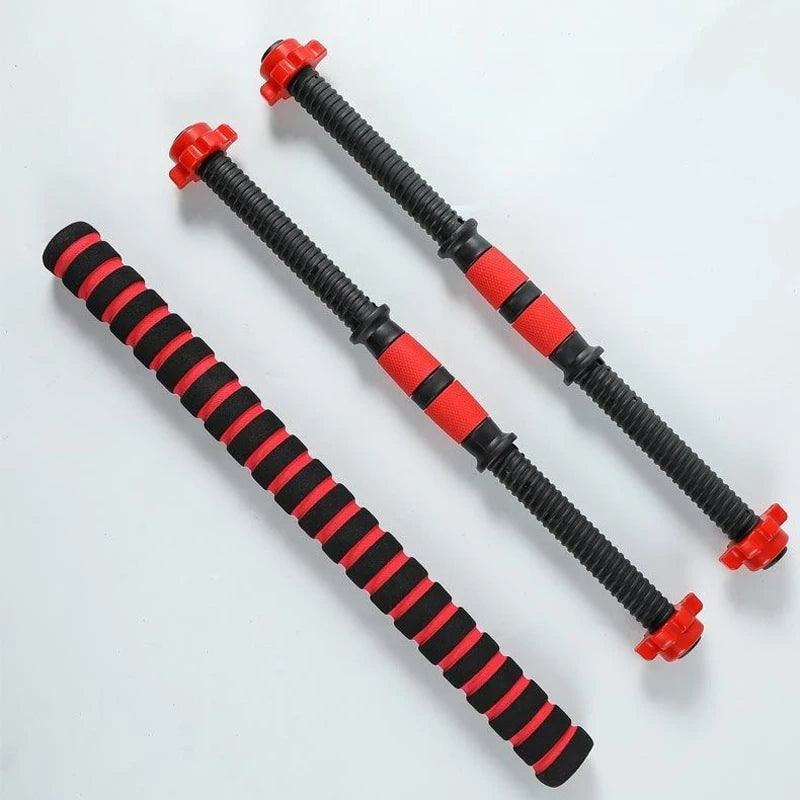 40/50cm Dumbbell Rod Solid Steel Weight Lifting Spinlock