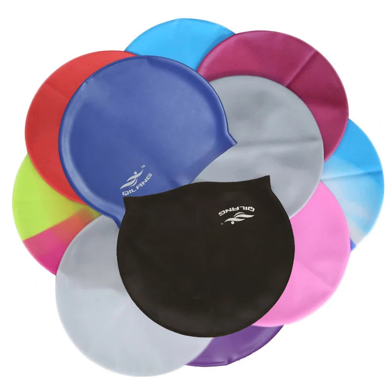 Adult Silicone Swimming Cap, 10 Colours, image 11 of 46