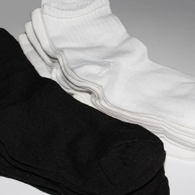 Men's All-Season Cotton Business Socks, 5 Pairs