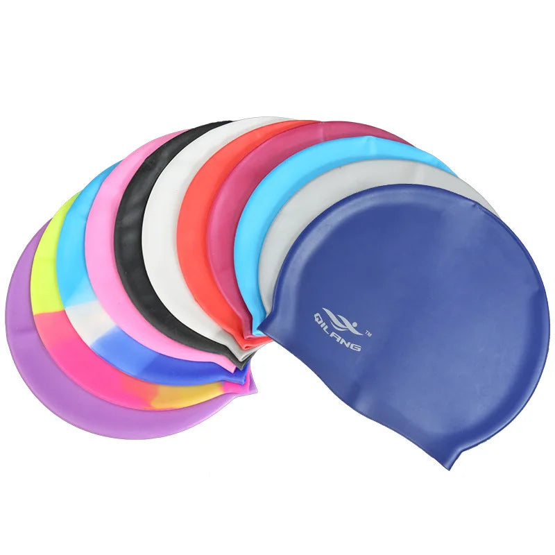 Adult Silicone Swimming Cap, 10 Colours