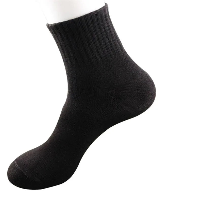 Men's All-Season Cotton Business Socks, 5 Pairs, image 2 of 10