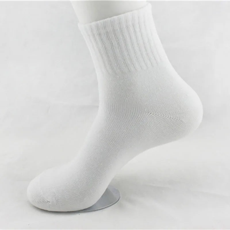 Men's All-Season Cotton Business Socks, 5 Pairs, image 3 of 10