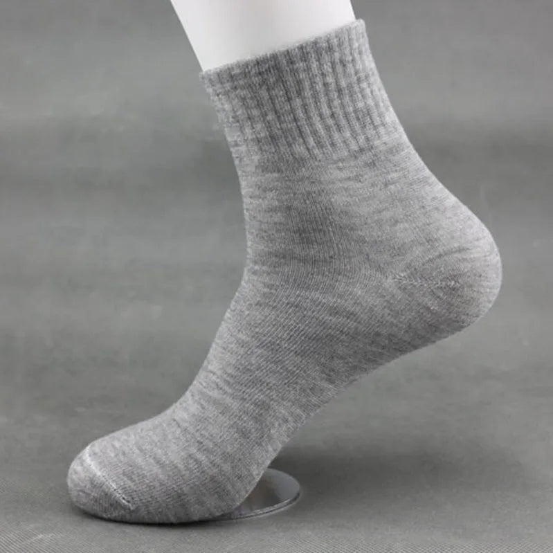 Men's All-Season Cotton Business Socks, 5 Pairs, image 1 of 10